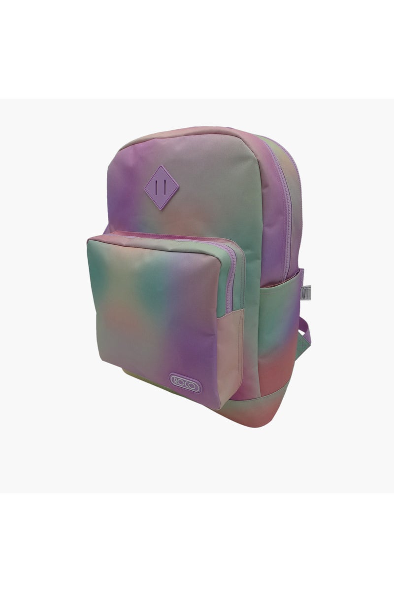 ROCO All-Over Ombre Print Backpack with Pencil Pouch - 17 inches - Image 1